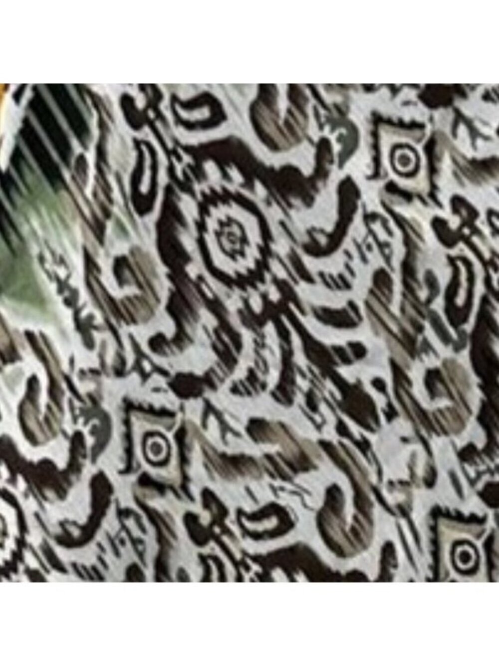 Dress Barn Retro Y2K Bohemian Midi Skirt Black, White & Vibrant Pinks & Greens - Picture 3 of 6